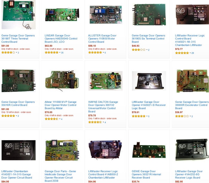 Garage Door Opener Control Boards and Parts