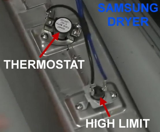 Thermostat and High Limit on Samsung Dryer