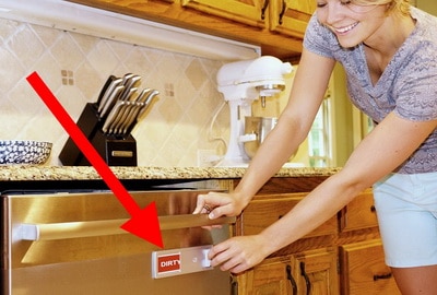 Dishwasher Magnet CLEAN DIRTY - Sign Tells If Dishes Are Clean or Dirty