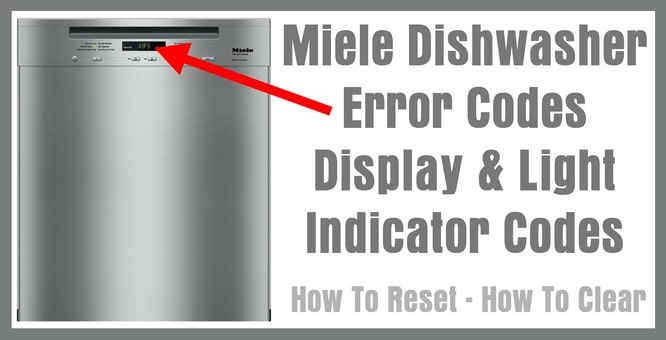 Miele dishwasher hot sale troubleshooting f11