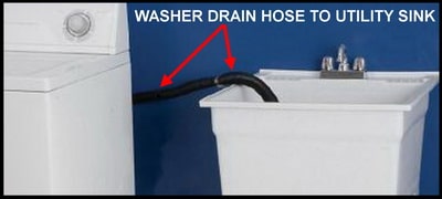 Washer Drain Hose To Utility Sink