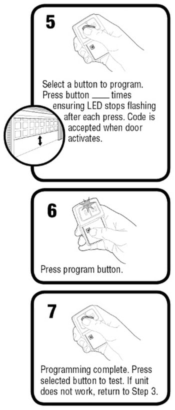 Clicker Universal 2-Button Garage Door Remote KLIK1U - Dip Switch Instructions 2