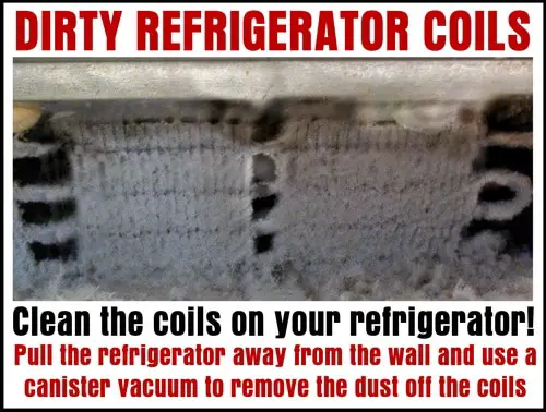 Dirty Coils On Refrigerator