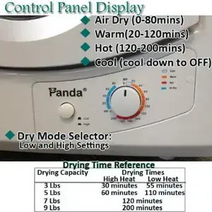 Panda Compact Clothes Dryer Review - Apartment Dryer Demo 110V