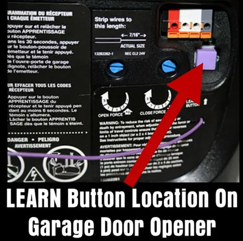 SMART button on LIFTMASTER garage door opener
