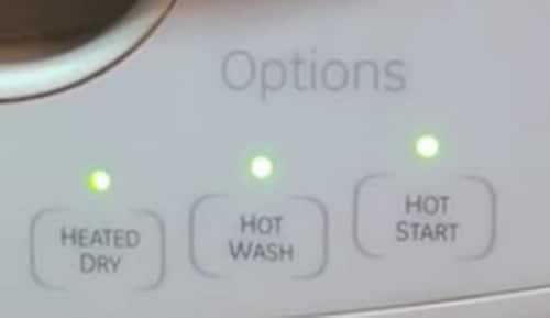 GE Dishwasher - Heated Dry - Hot Wash - Hot Start - Buttons Flashing