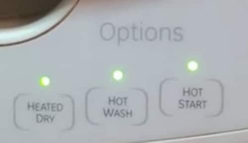 ge dishwasher start light blinking