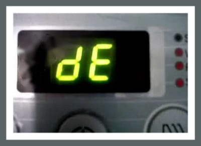 dE Fault Code on LG washer