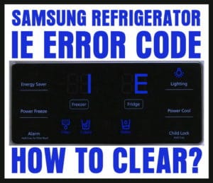 Samsung Refrigerator Error Code 1E Blinking - How To Reset