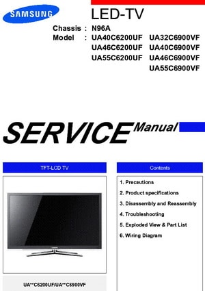 Samsung TV Manual For Service and Repair