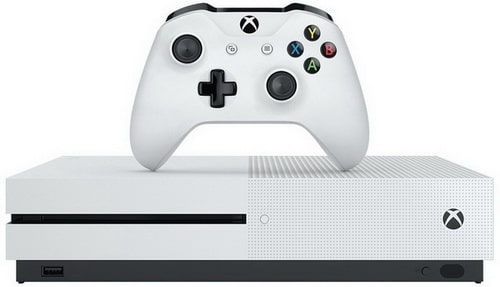 Xbox One S 500GB Console with 4K Blu-ray, 4K video streaming, and HDR