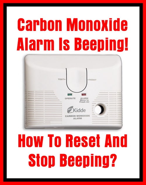 first alert carbon monoxide alarm beeping 5 times