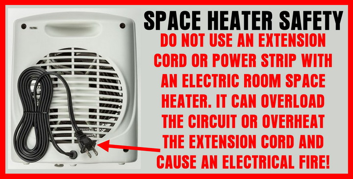 Can I Use An Extension Cord With A Space Heater