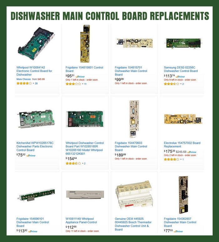 Dishwasher Main Control Boards