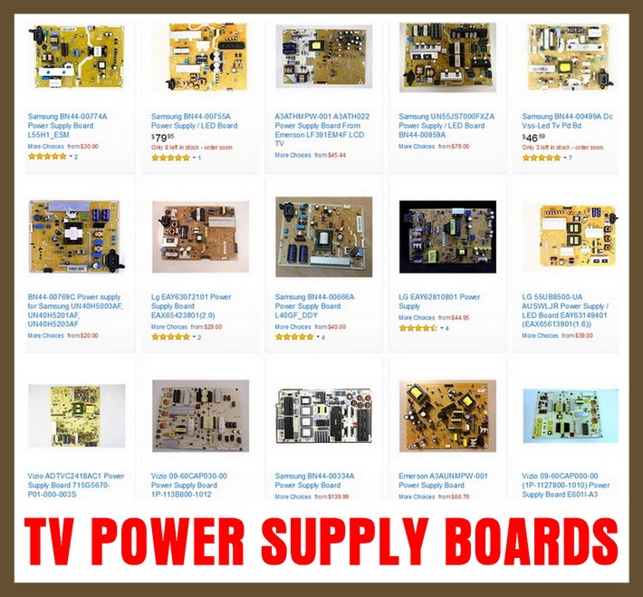 TV Power Supply Boards - Television Replacement Parts