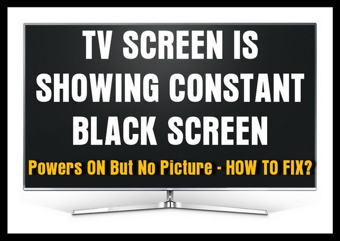 rca tv screen flashes then goes black