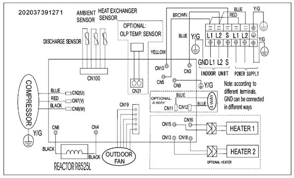 Daikin Split Ac Circuit Diagram