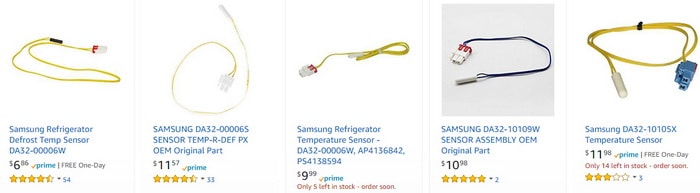 Samsung Refrigerator Sensors RB SERIES