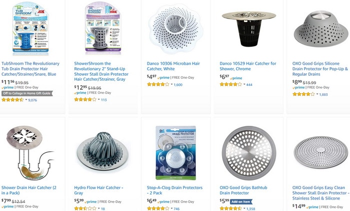 Bathtub Shower Hair Catcher Strainers