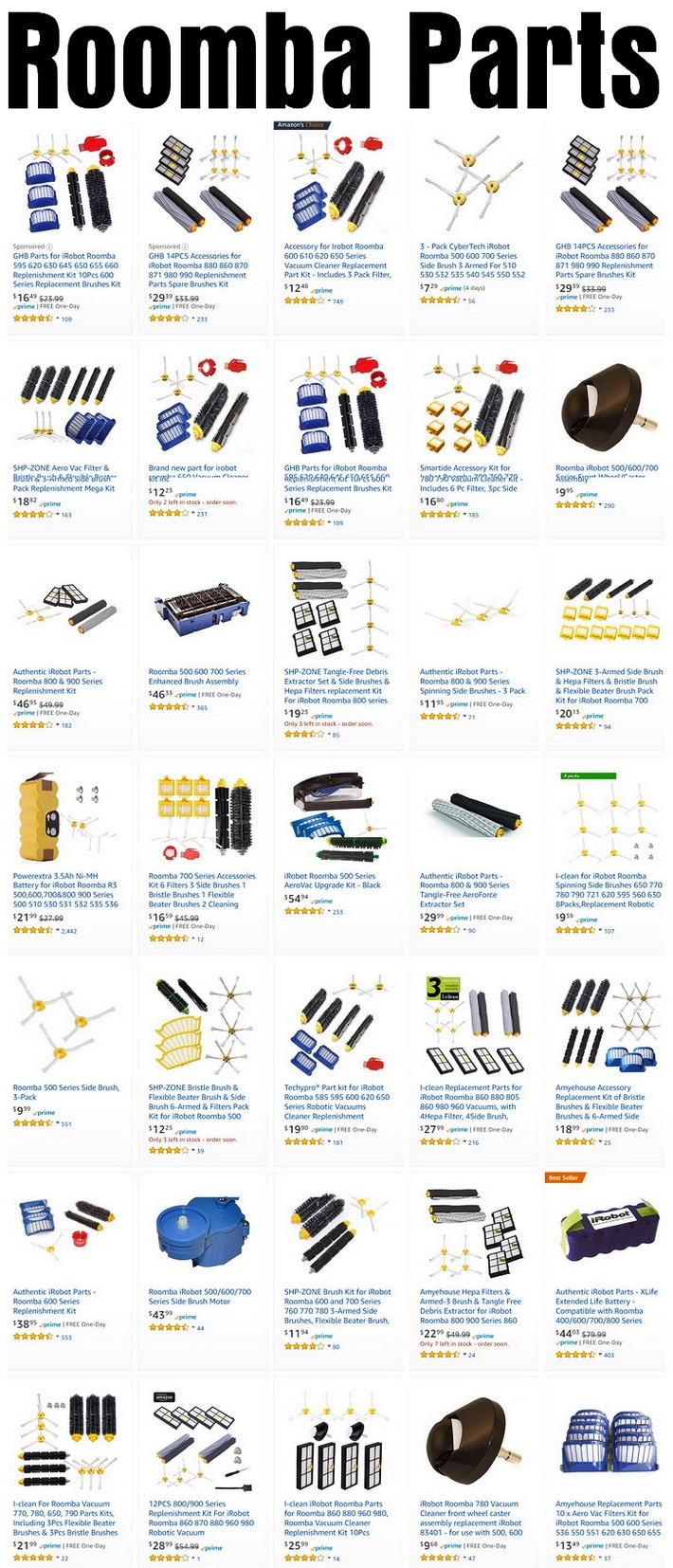 Irobot Roomba 650 Robot Vacuum Battery Replacement.Roomba Vacuum Parts And Accessories With Error Code Charts For Troubleshooting