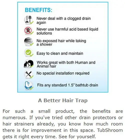 TubShroom Benefits