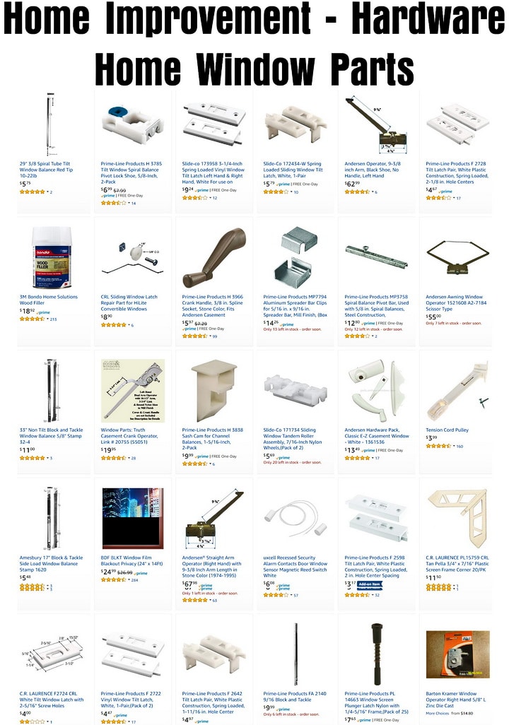 Home Window Parts Hardware Home Improvement