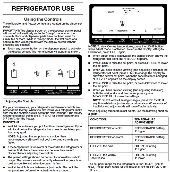 Whirlpool Refrigerator Thermistor Chart