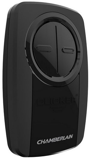 Chamberlain Group KLIK3U-BK Clicker Universal 2-Button Garage Door Opener Remote