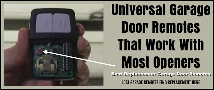 Universal Garage Door Remotes That Work With Most Openers