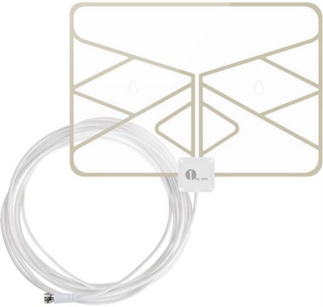 1byone Window Antenna 35 Miles Super Thin HDTV Antenna