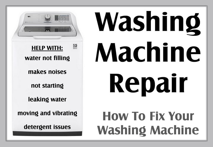 Washing Machine Repair - How To Fix Your Washing Machine DIY