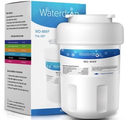 GE MWF SmartWater, MWFA, MWFP, GWF, GWFA Refrigerator Water Filter (Waterdrop)