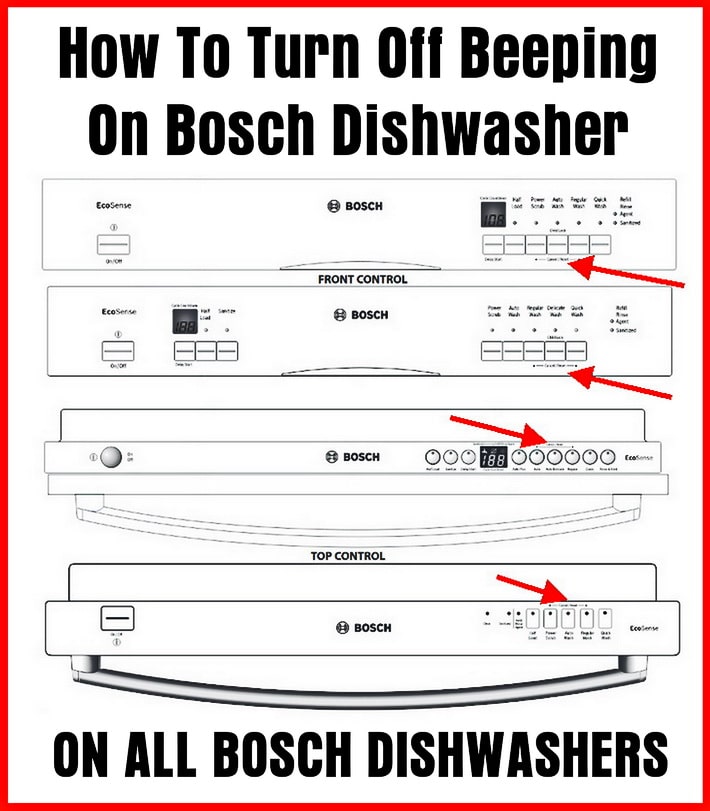 Bosch Dishwasher Beeping How To Turn Off Alarm Sound