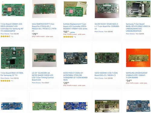 T-Con Board - Television Replacement Parts