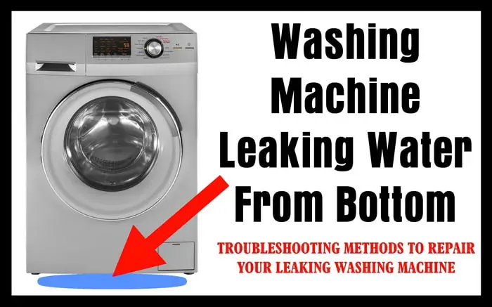 washer is leaking from bottom back