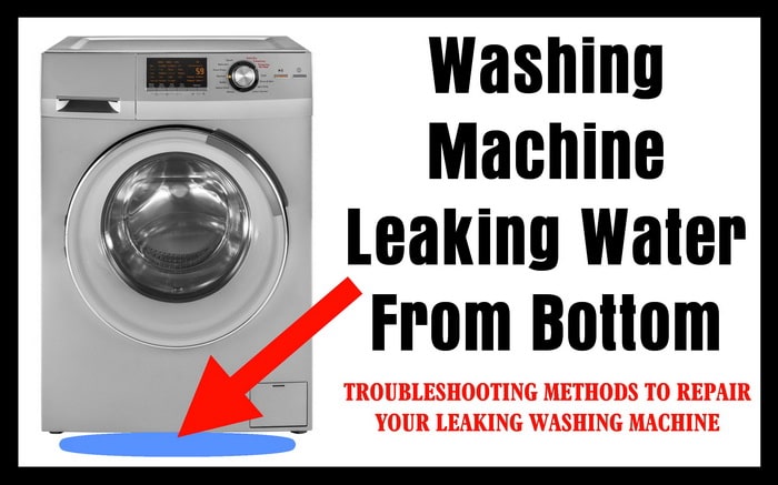 zanussi washing machine leaking from underneath