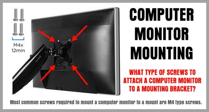 What Type Of Screws Do I Need To Attach A Second Computer Monitor