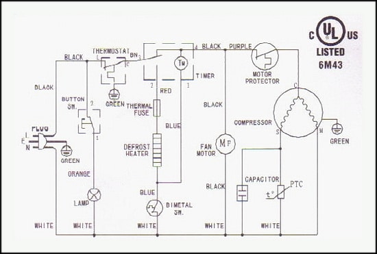 refrigerator schematic