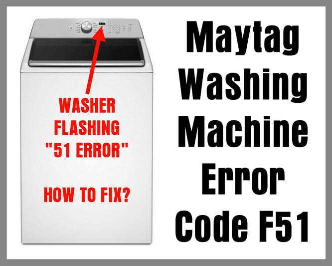 Maytag Washer 5D Code Explained Causes And Solutions, 40 OFF