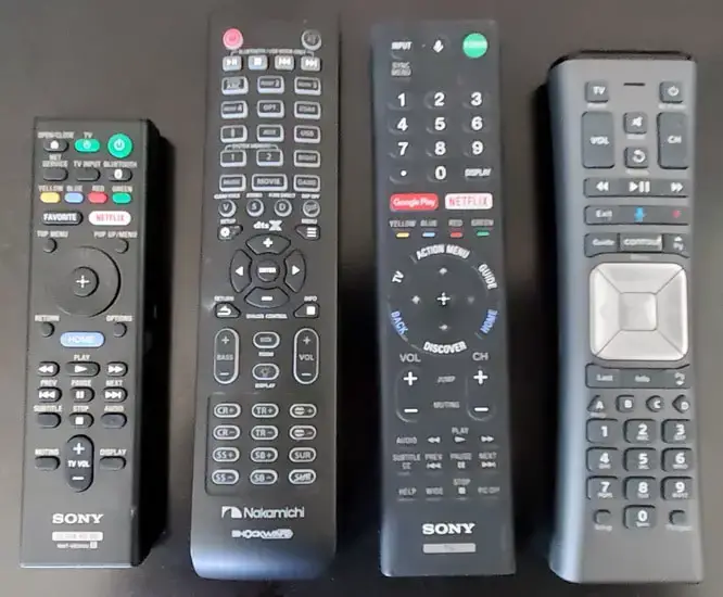Remote Controls For TV BLURAY CABLE SOUNDBAR