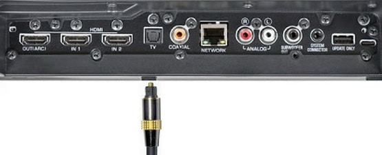 digital optical cable - connect soundbar to tv