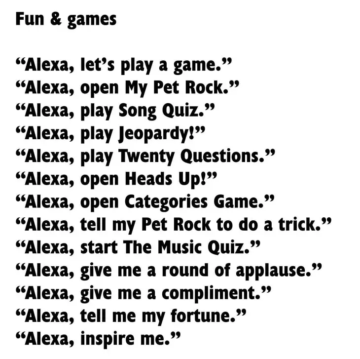 Alexa - Fun and Games