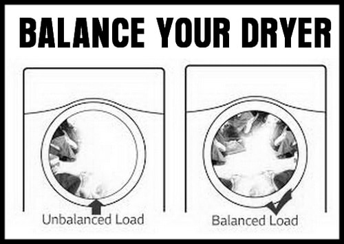 Balance your dryer