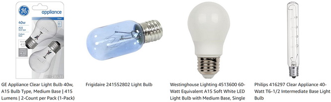 Light Bulbs For Refrigerators