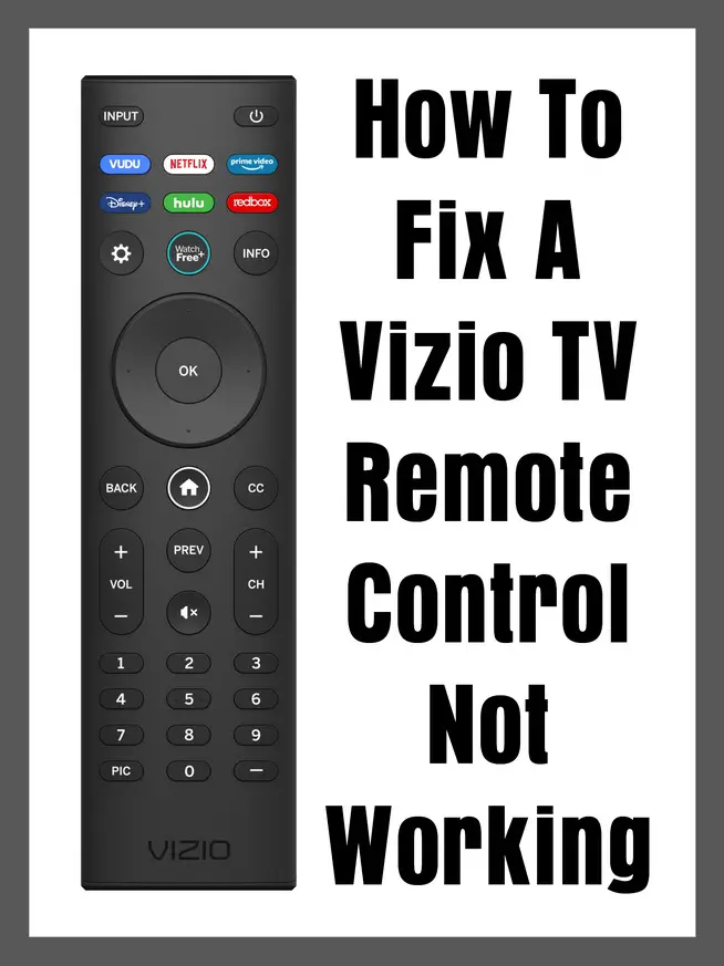 How To Fix A Vizio TV Remote Control Not Working