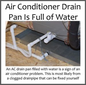 AC Drain Pan Is Full of Water - How To Fix?