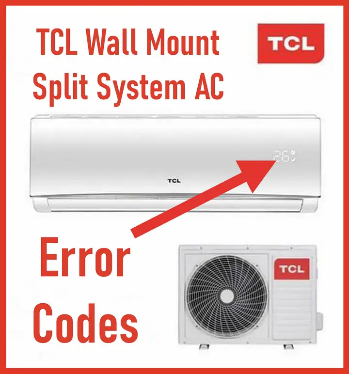 TCL Wall Mount Split System AC Error Codes