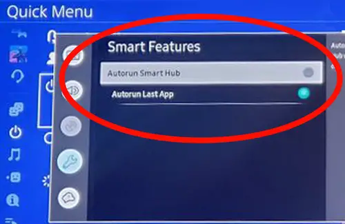 Samsung TV Autorun Smart Hub