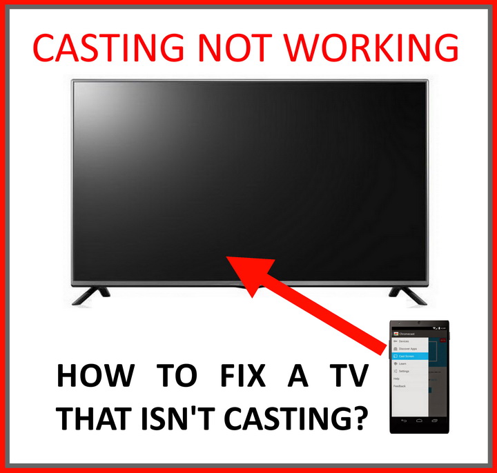 Cannot cast. Casting TV. TV casting yumor Vertical.