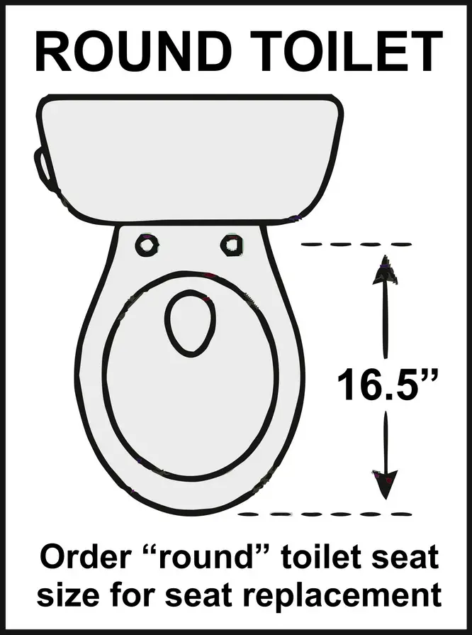 round toilet seat sizes